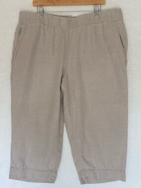 J.Jill PureJill Linen Capri Pants - Size 2XL